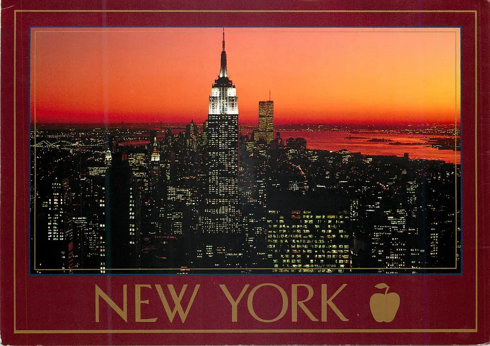 New York — vista do Empire State Building e Lower Manhattan ao entardecer — Impact East, n° 1065 - Frente