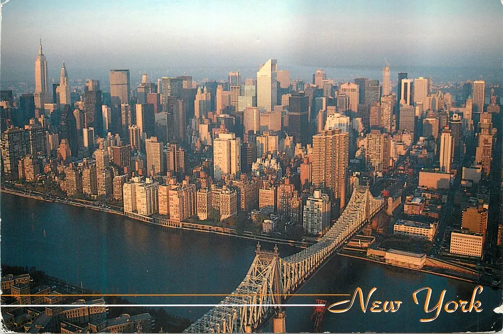 Nova Iorque — vista aérea com o Queensboro Bridge — City Merchandise CM92-9 - Frente