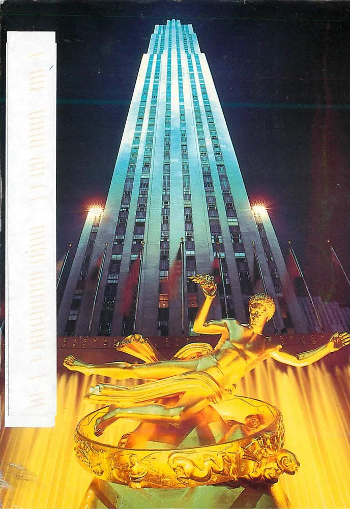 Rockefeller Center — rzeźba Prometeusza — Alfred Manzner, Inc. - Awers