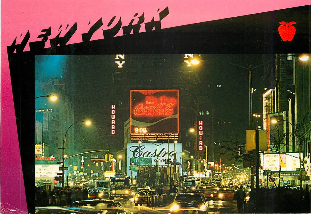 Nova Iorque — Times Square — Impressos da Apple - Frente
