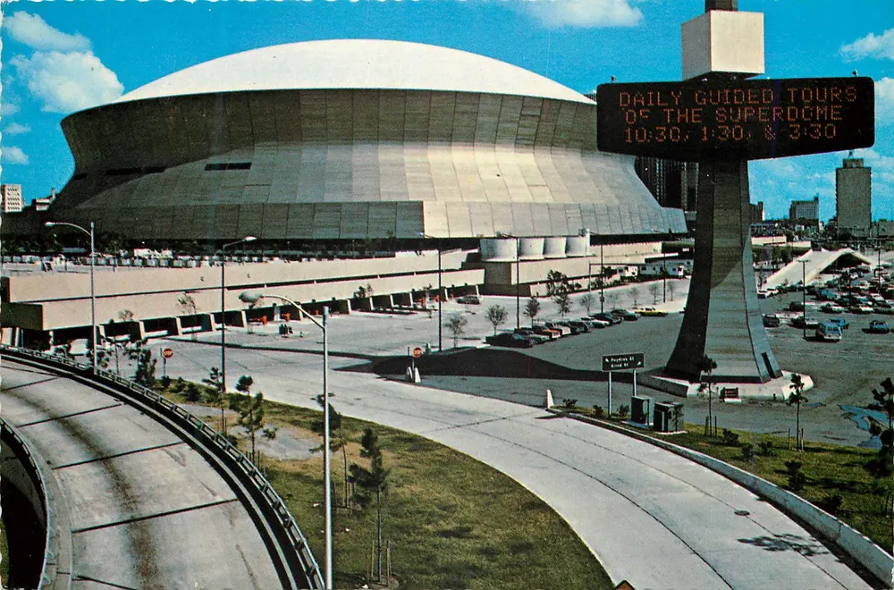 Louisiana Superdome — Nova Orleans — H.S. Crocker Co. GLR-C-494 - Frente