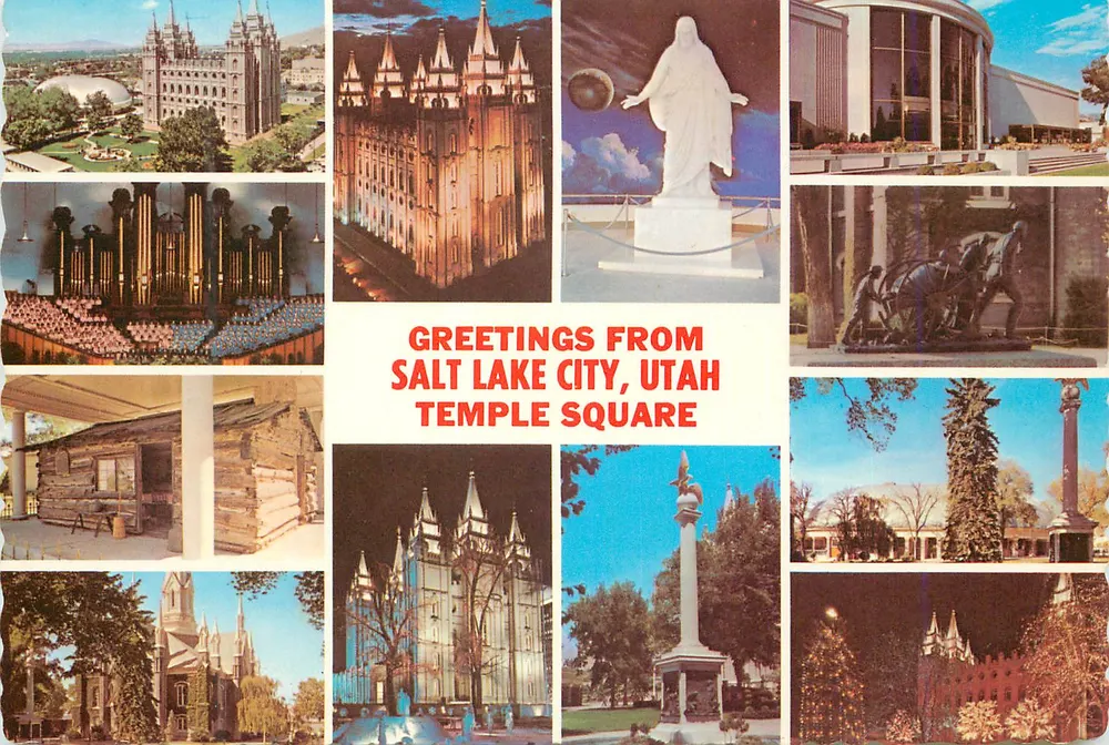 Salt Lake City, Utah — Temple Square — Dexter Press - Vorderseite