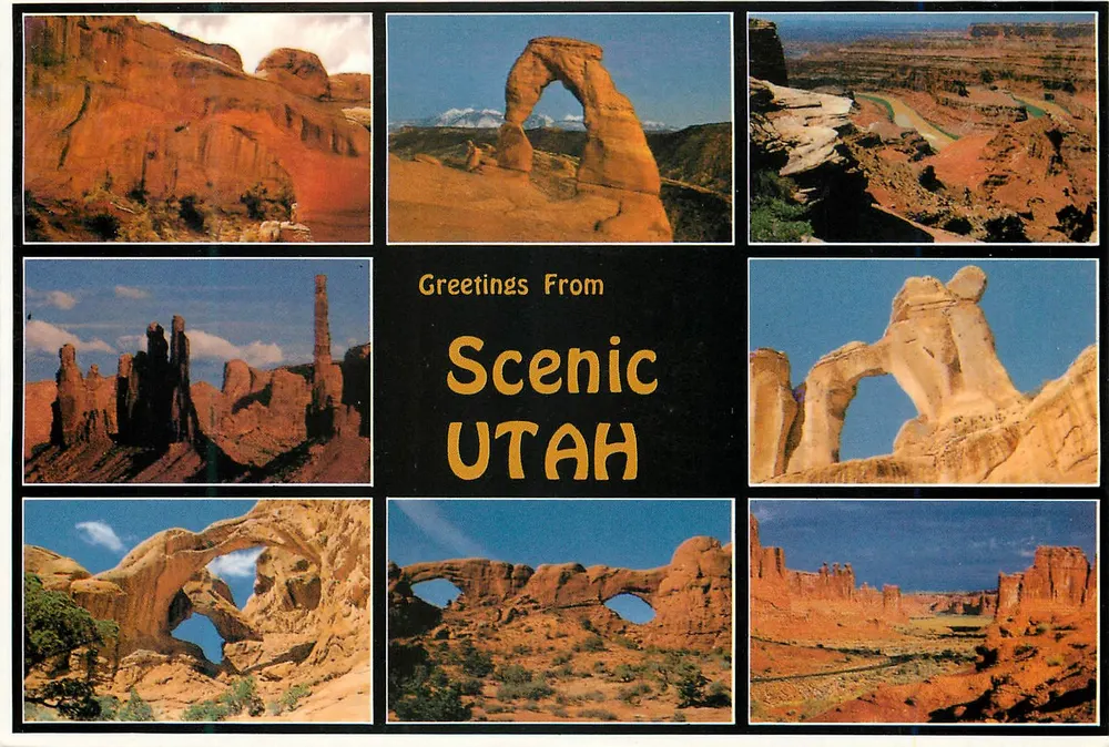 Scenic Utah — Greetings From — Mountain West Prints, MWP-U32 - Frente