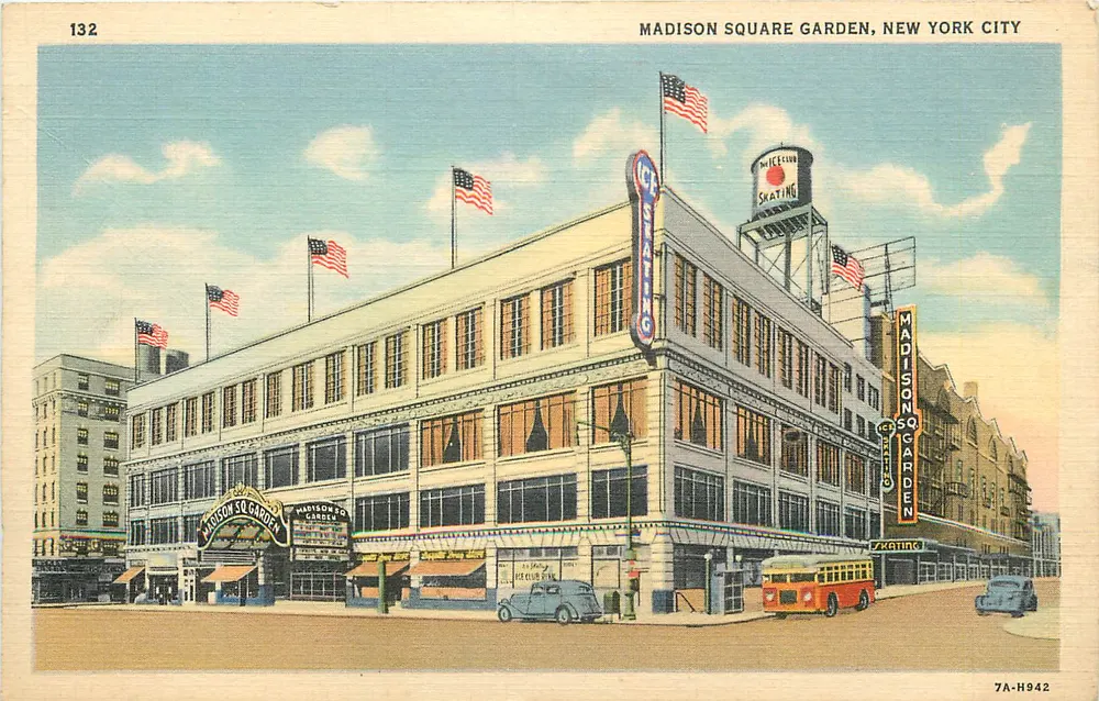 Madison Square Garden, New York City — editore Frank E. Cooper & Co., n° di serie 7A-H942 - Recto