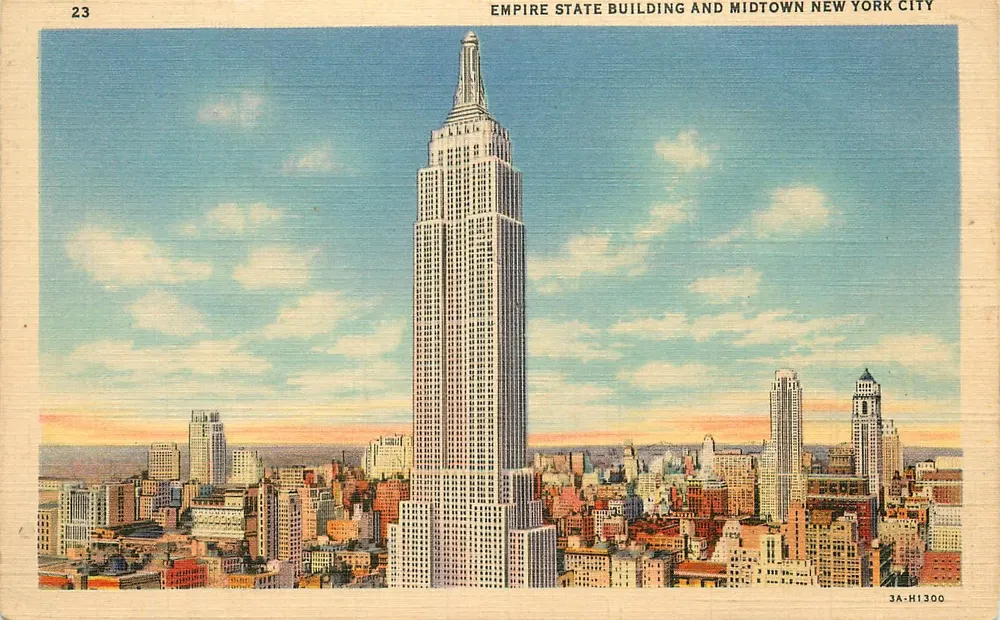Edificio Empire State y Midtown New York City — C.T. Art-Colortone, n° 23 - Anverso