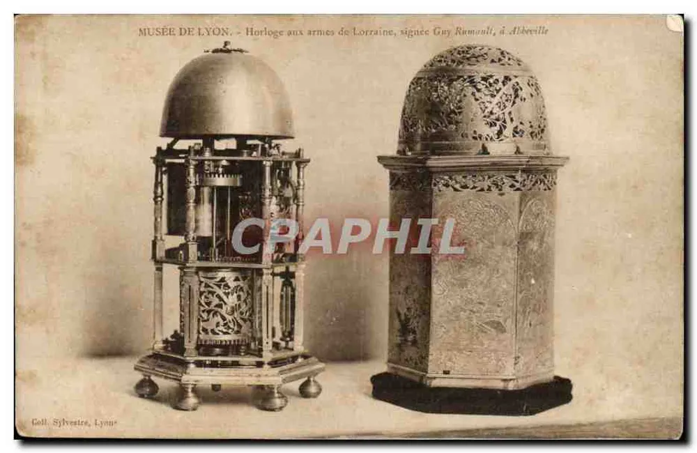 Museum Lyon — Uhren mit den Wappen Lothringens, signiert Guy Rumoulli, in Abbeville - Vorderseite
