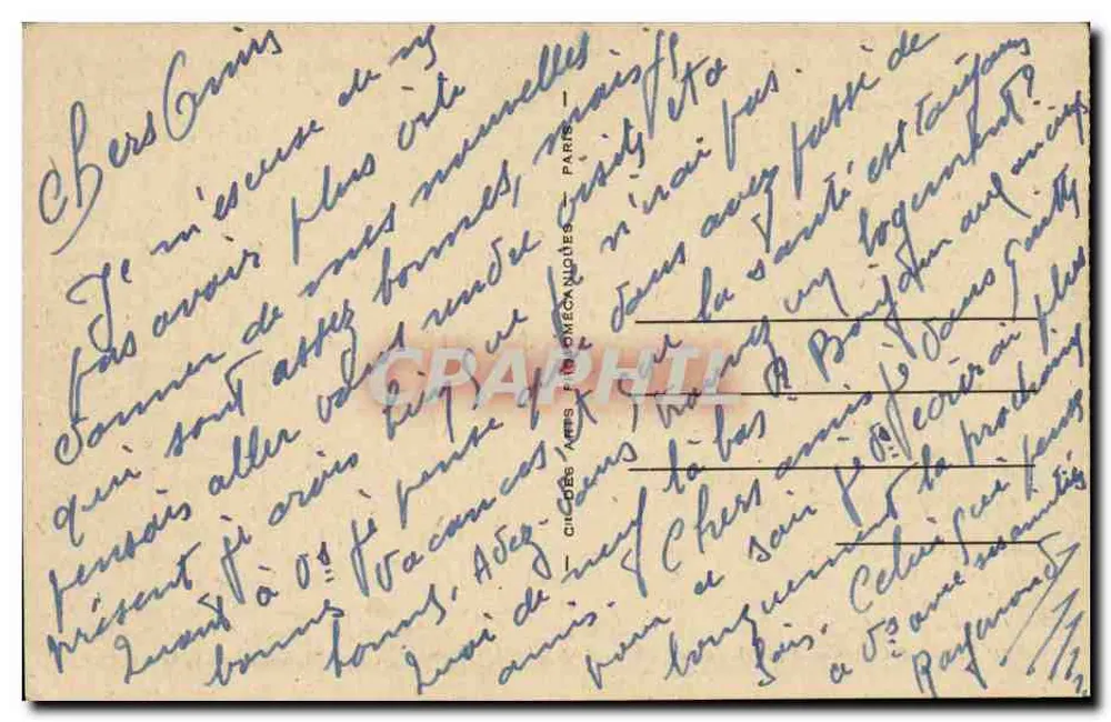 Bagnères-de-Bigorre — O Lago Azul (alt. 1968m, superfície 47 hect., prof. max. 120m) - Verso