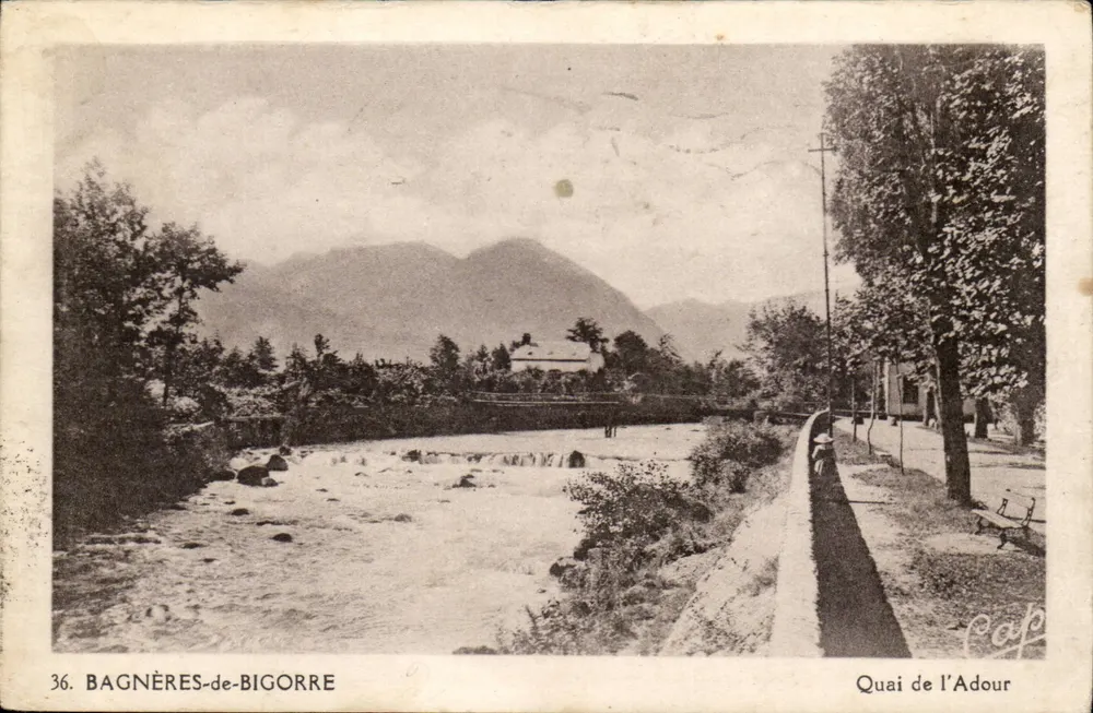Bagnères-de-Bigorre — Quai de l'Adour — Verlag Cop - Vorderseite
