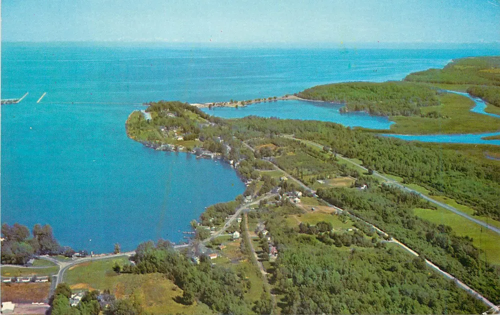 North Fair Haven visto do ar — Fair Haven State Park, N.Y. — Pub. by Fascolor, Inc., Rochester, N.Y. - Frente