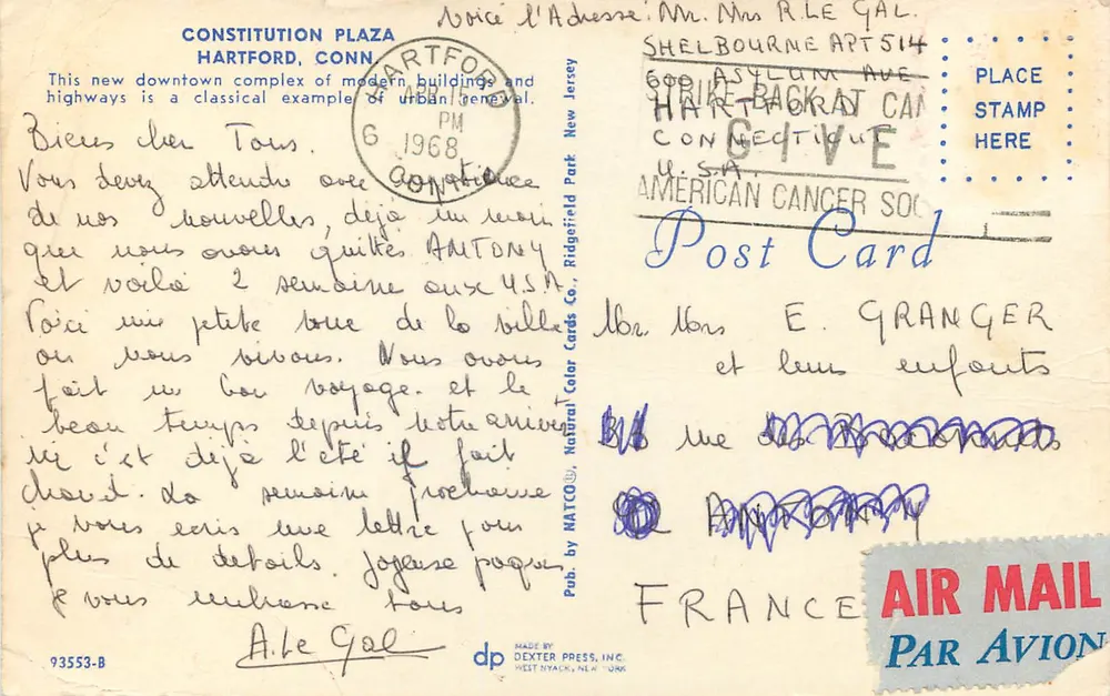 Constitution Plaza — Hartford, Connecticut — Dexter Press, Inc. n° 93553-B - Verso