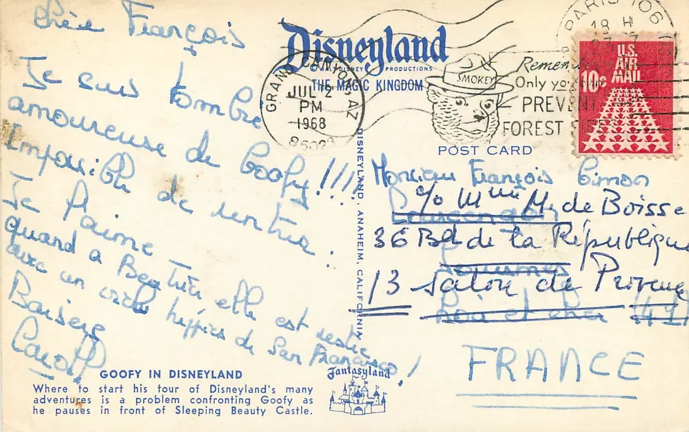 Goofy — Disneyland — Disneyland Productions - Verso