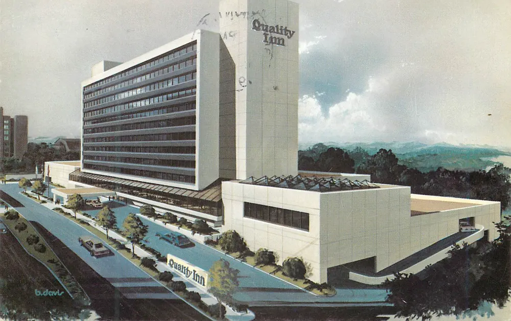 Quality Inn Downtown — Knoxville, TN — Verlag b.davis - Vorderseite