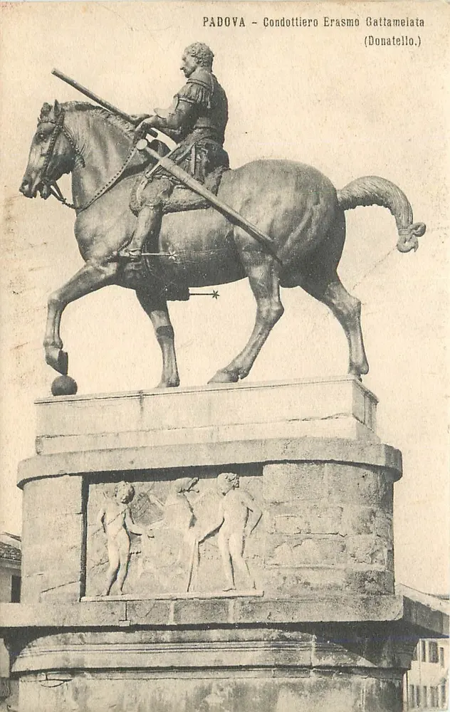 Padova - Estátua equestre de Erasmo Gattamelata (Donatello) - Frente