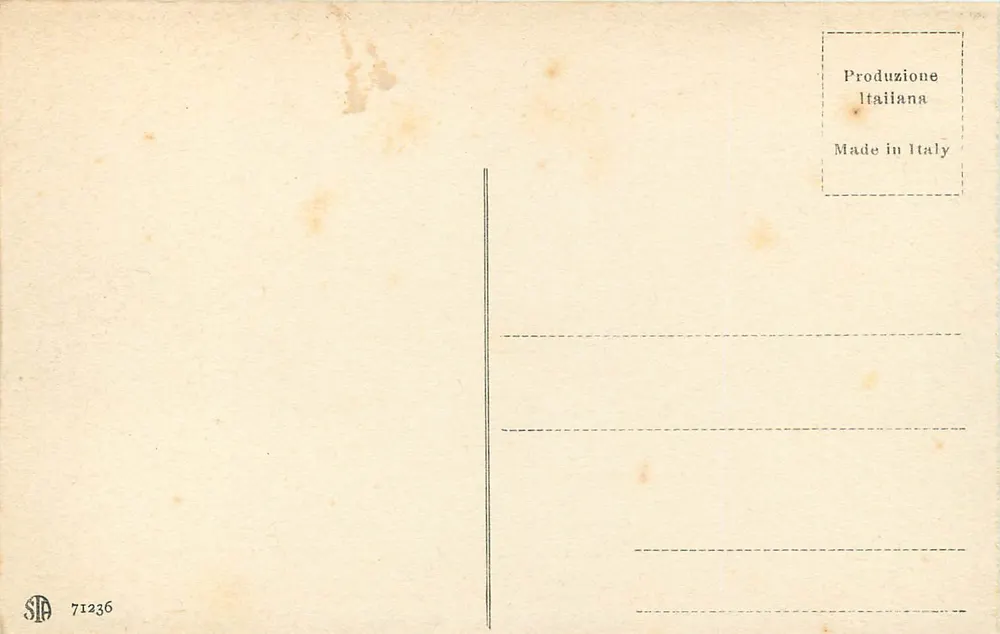 Padova - Kirche des Santo von der Villa Treves aus gesehen — Verlag SDP, Nr. 71236 - Rückseite