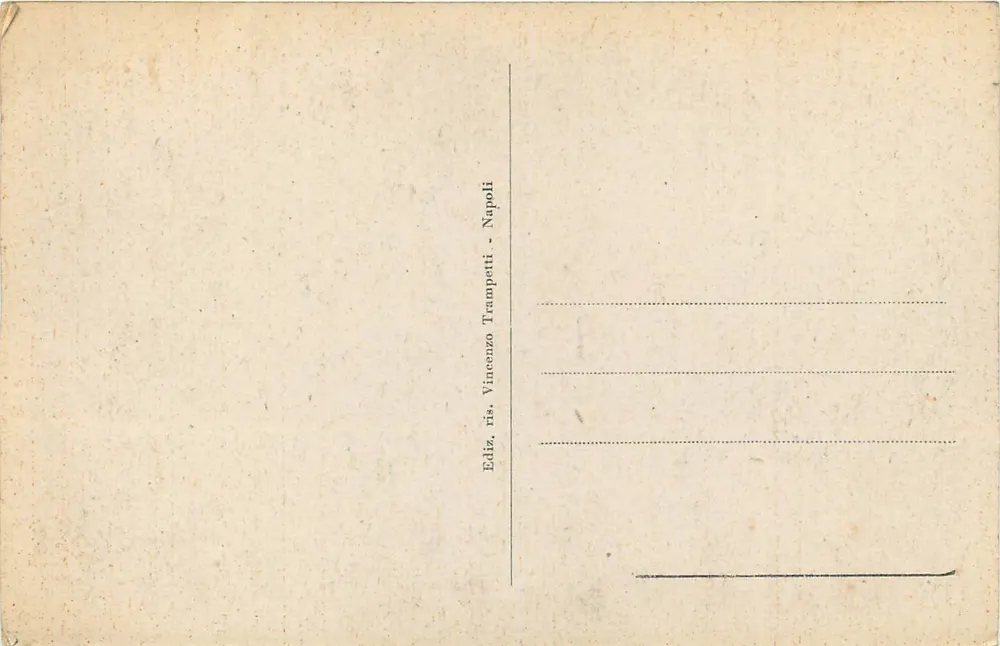 Pompei - Templo de Apolo — editor Vincenzo Trampetti, Nápoles - Verso
