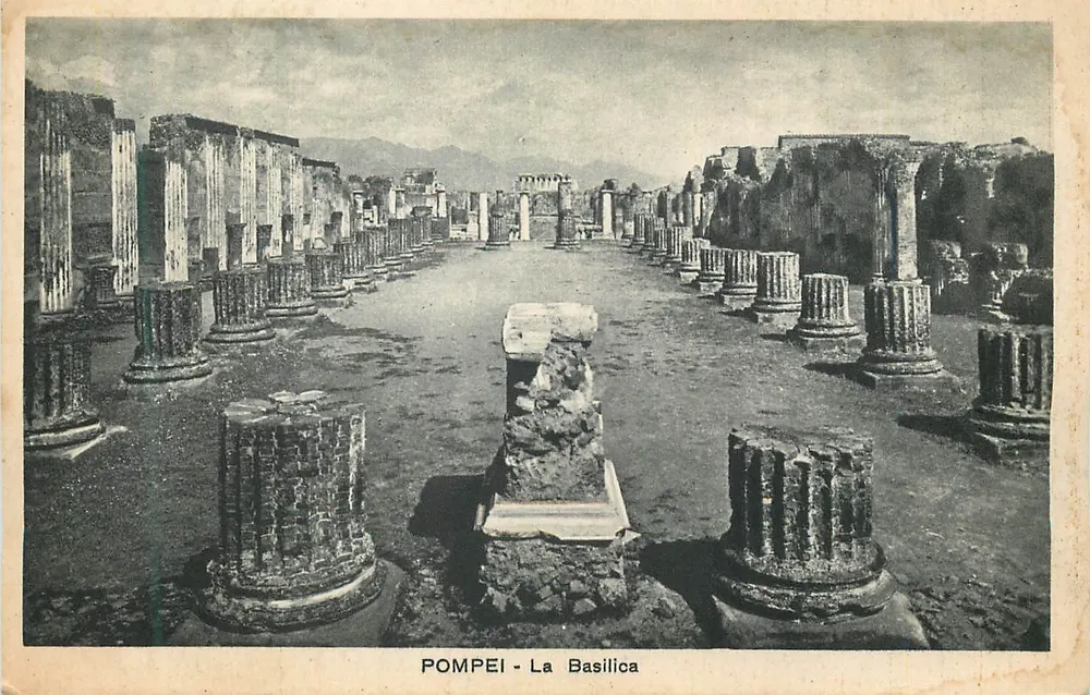 Pompei - La Basilica — éditeur Vincenzo Trampetti, Naples - Frente