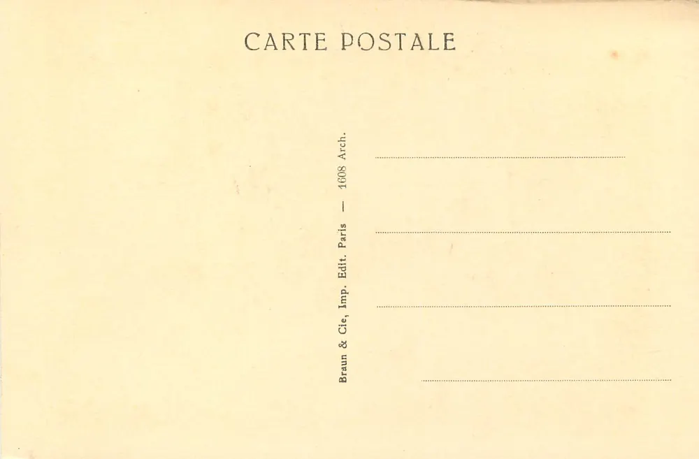Pompeji — Die Pforte von Herculanum — Braun & Cie, Paris - Rückseite