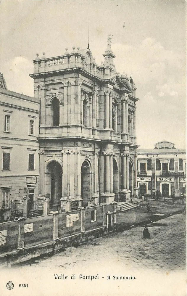 Valle di Pompei - Świątynia — wydawca Brunner & C., Como-Zürich, nr 8351 - Awers