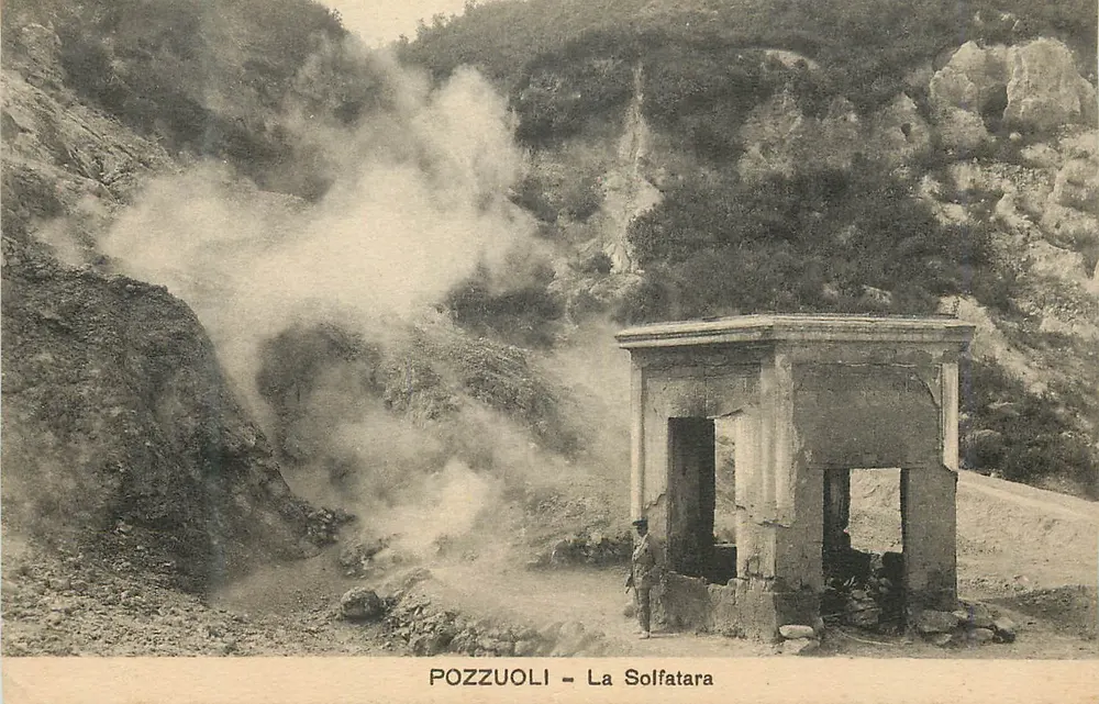 Pozzuoli - La Solfatara — wydawca Ragozino, nr 26782 - Awers