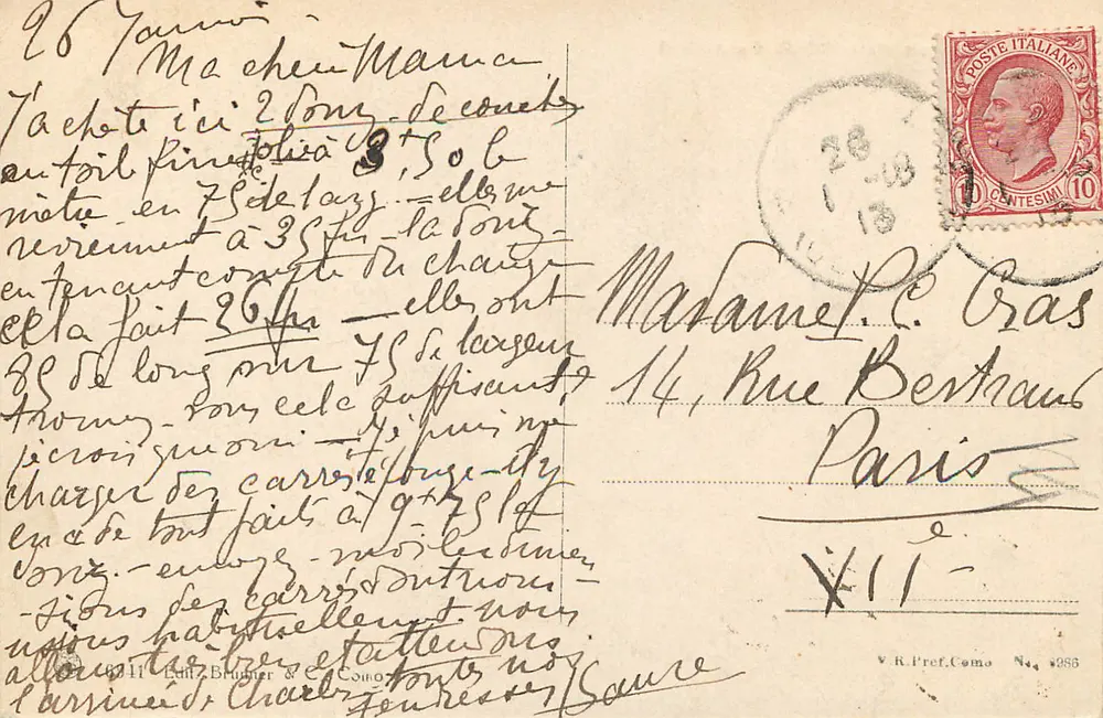 Roma - Monumento a Vittorio Emanuele II — editor V.R. Pref. Como, n° 4985 - Verso