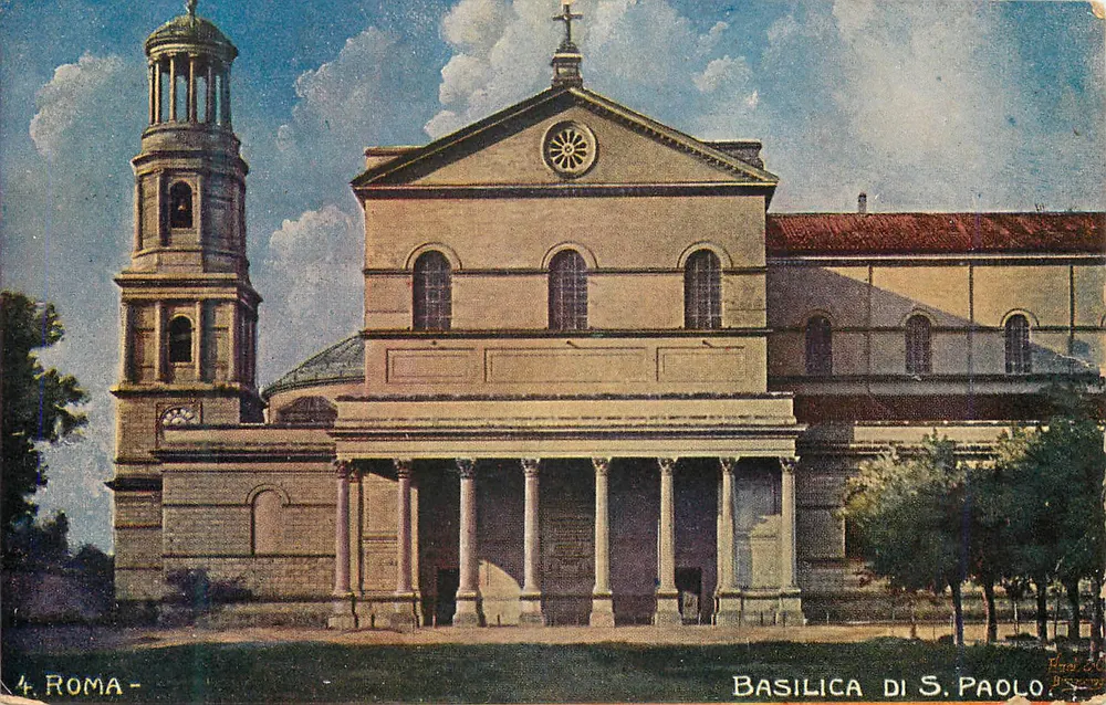 Basílica de S. Paulo — Roma — editor 'Roma' n°4 - Frente