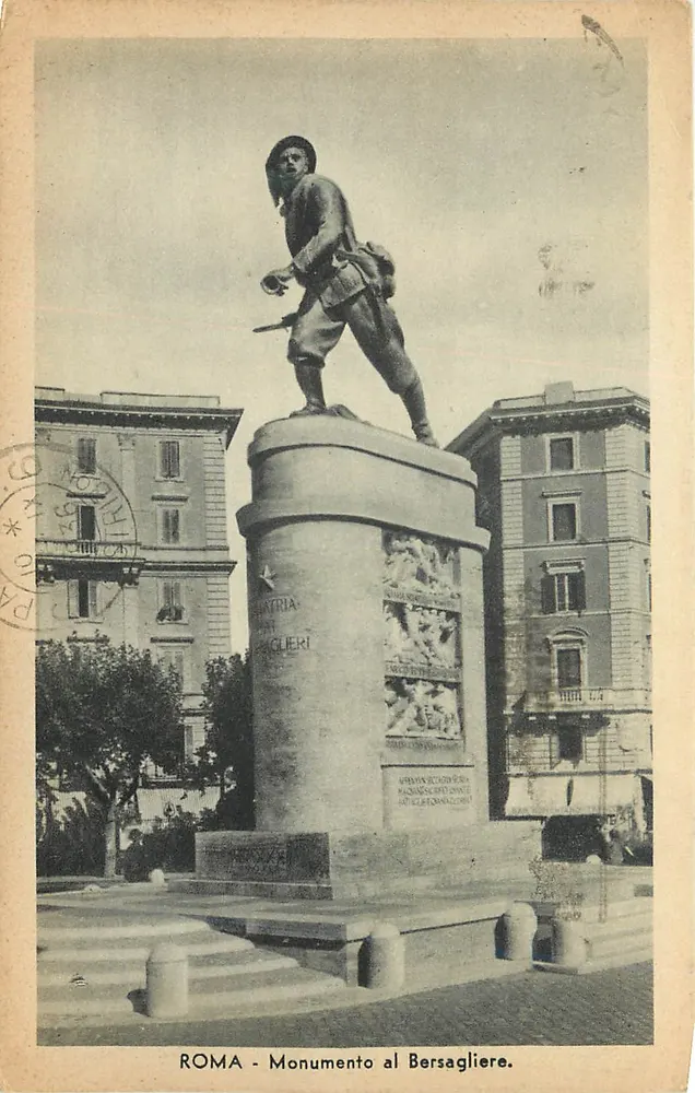 Rome - Monument to the Bersagliere — unknown publisher, series number not visible - Front