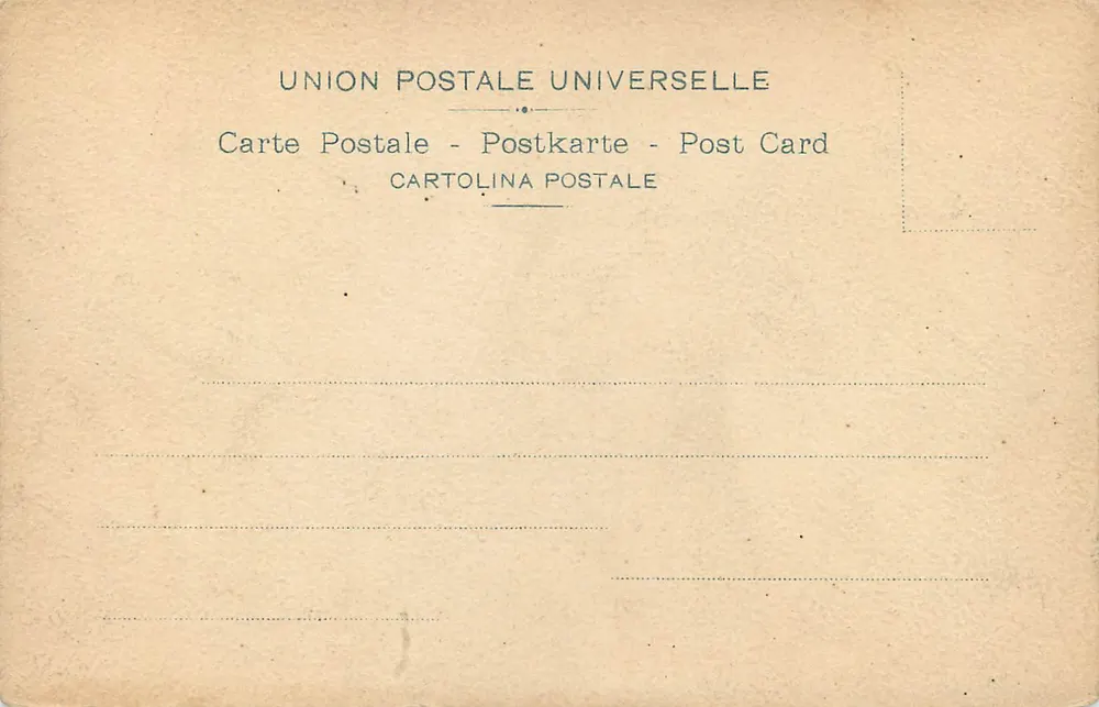 Roma - Colosseo (esterna) — vue nocturne du Colisée avec lune, éditeur UNION POSTALE UNIVERSELLE - Verso