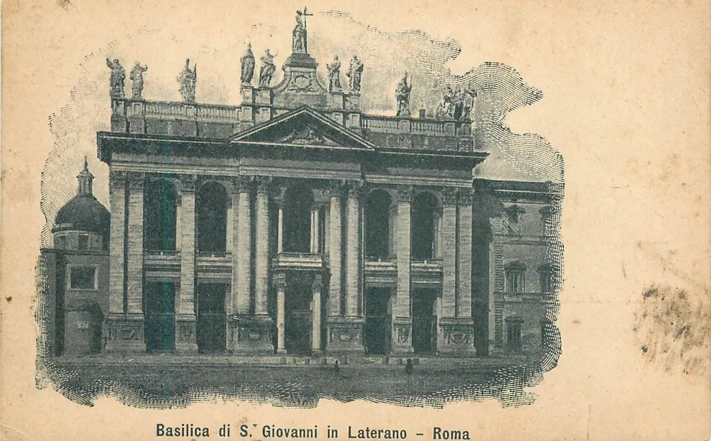 Basilica di S. Giovanni in Laterano – Roma — édition Cartolina Postale Italiana - Recto