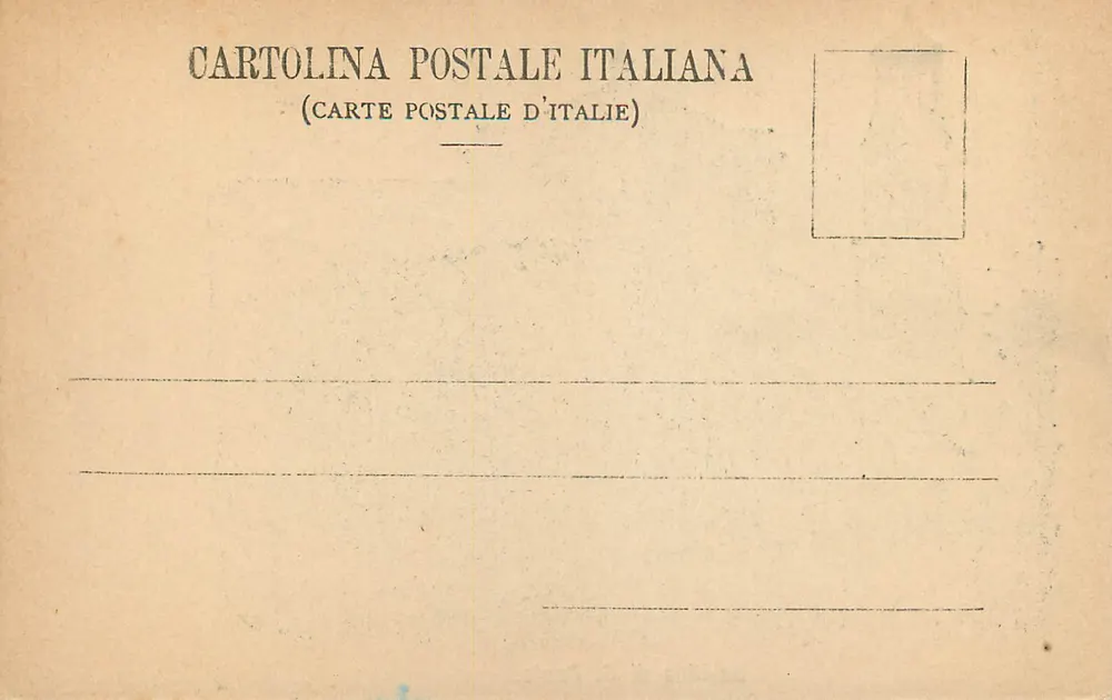 Basílica de S. Paulo — editor Cartolina Postale Italiana - Verso
