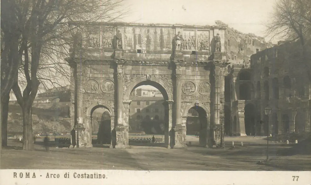 Roma - Arco de Constantino — editor N.P.G. n°77 - Anverso