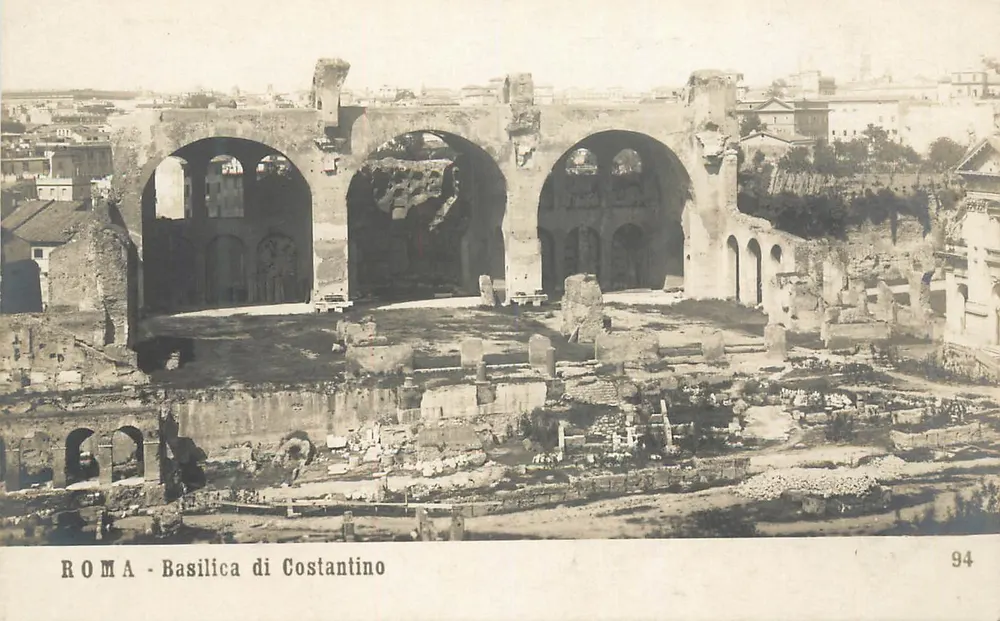 Roma - Basílica de Constantino — editor N.P.G. n° 94 - Frente