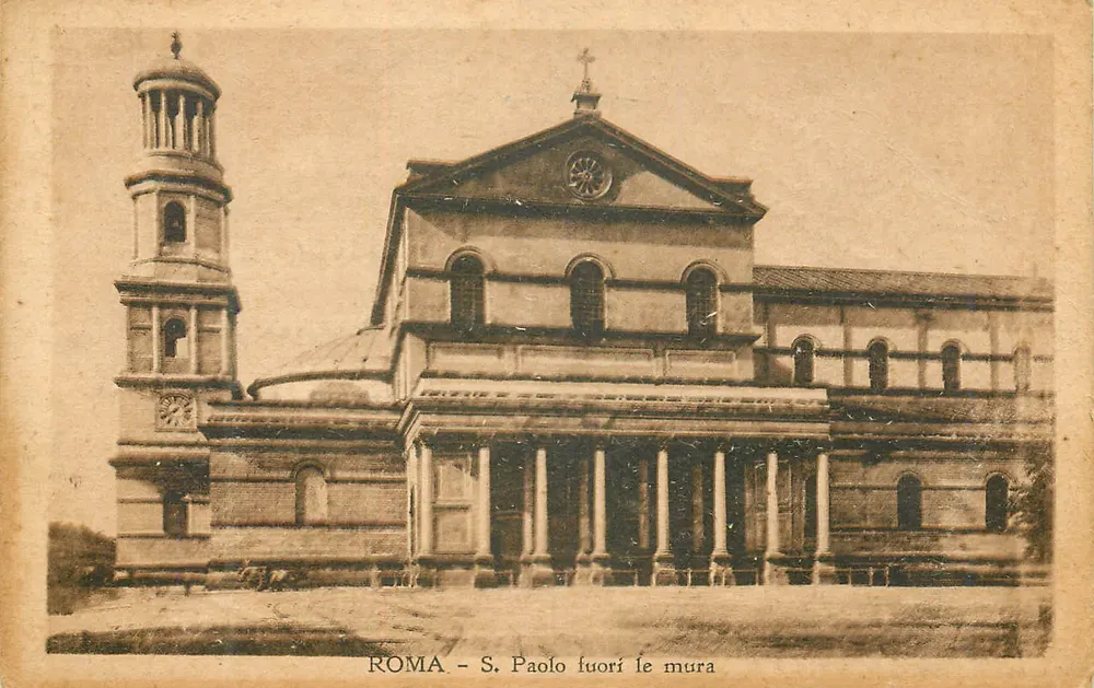 Rom - San Paolo fuori le mura — Verlag Ris. Coop. Vend. n° 0287 - Vorderseite