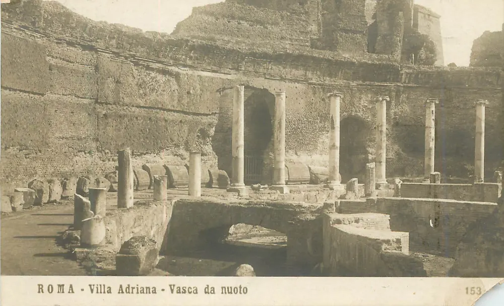 Rom - Villa Adriana - Schwimmbecken — Ausgabe H.P.G., Nr. 153 - Vorderseite