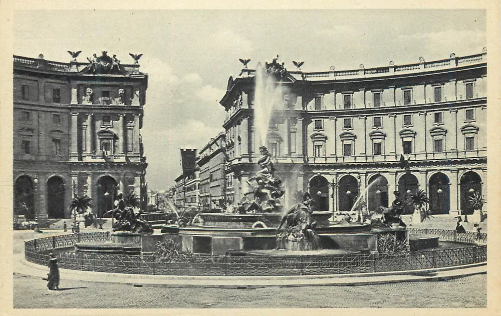 Rom - Piazza Esedra - Fontana delle Naiadi — Cecamì, n° 1933 - Vorderseite