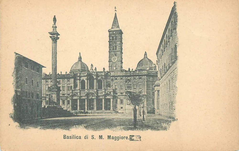 Basílica de S. M. Maggiore — Roma — editor não visível - Frente