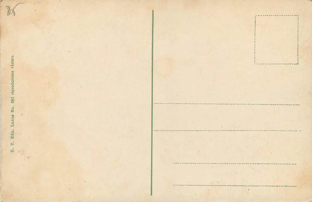 San Remo - Giardini Regina Elena — D.T. Ediz. Luxus No. 391 - Verso