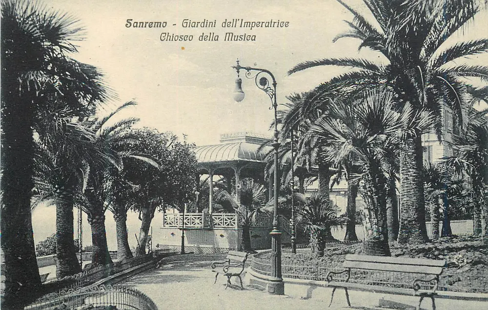 Sanremo - Giardini dell'Imperatrice - Chiosco della Musica - Vorderseite