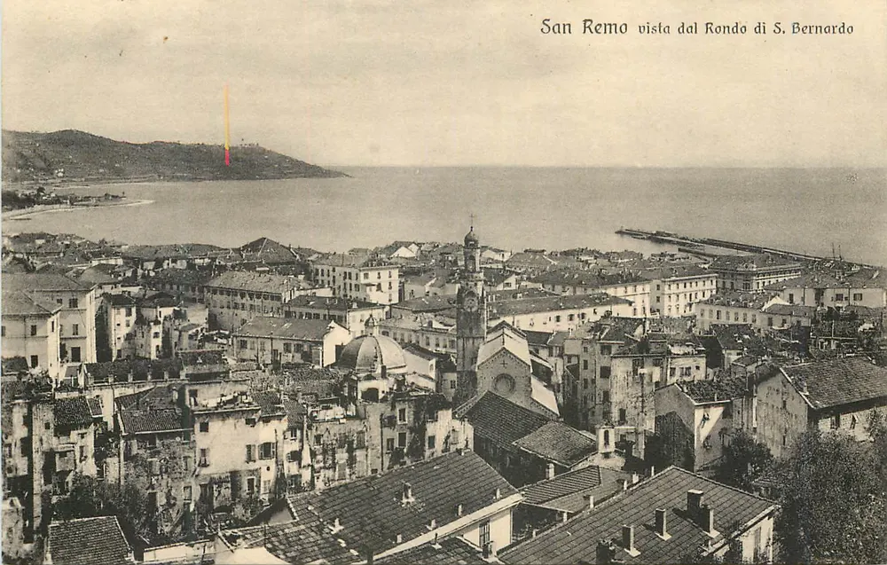 San Remo — Blick vom S. Bernardo-Rundplatz — Verlag Brunner & C. Como, Nr. 511-21 - Vorderseite
