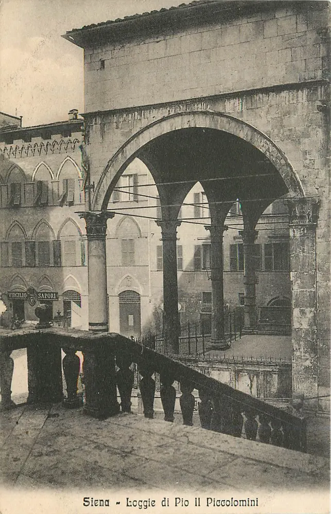 Sienne - Loggie di Pio II Piccolomini — Viscillo Saporì - Recto