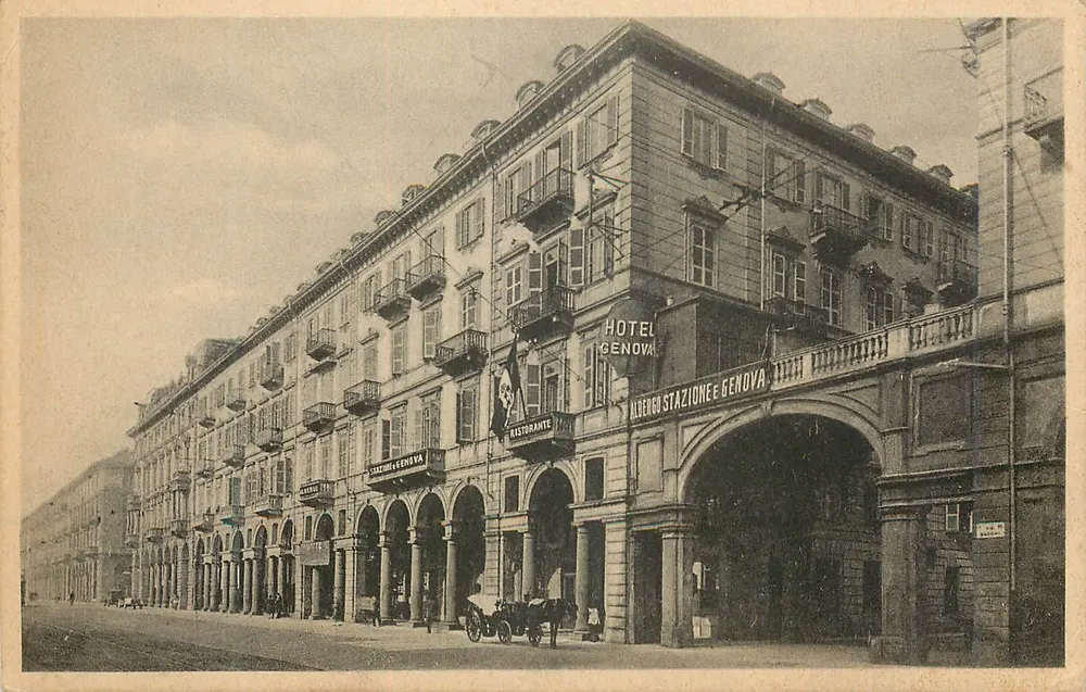 Hotel Stasjon en Genua — Torino — Prop. B. Corgiat - Voorkant