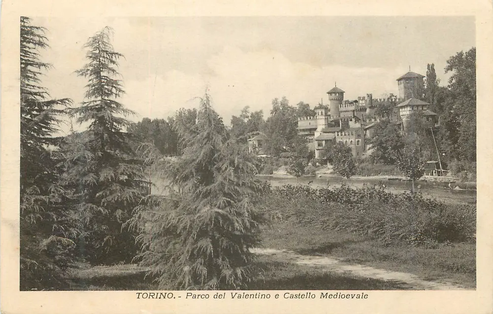 Turin - Park of Valentino and Medieval Castle — unknown publisher, series number 2481 - Front