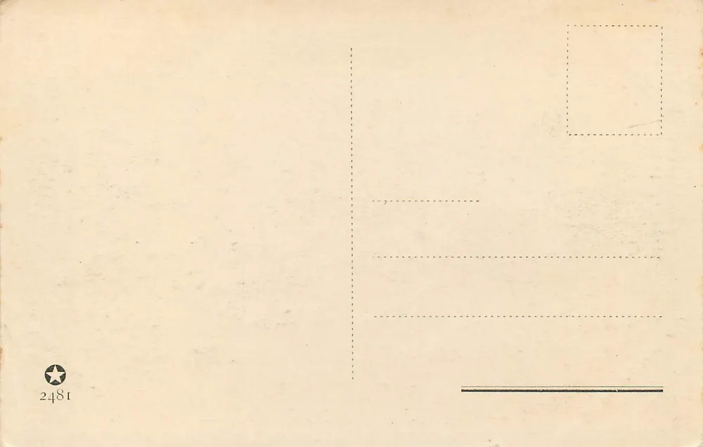 Turin - Park of Valentino and Medieval Castle — unknown publisher, series number 2481 - Back