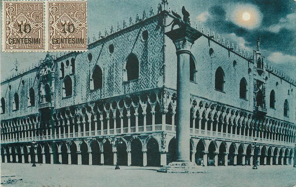 Veneza - Palácio Ducal — editor '1. Série Artística Eliotipia - Produção Italiana' n°15-16 - Frente