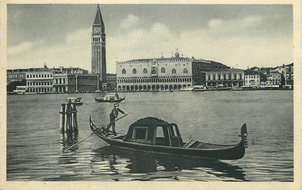 Venedig — Panorama der Insel Saint-Georges — Verlag Cecam - Vorderseite