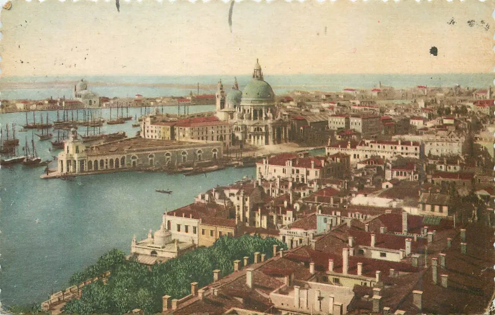 Venedig — Panoramablick auf den Grand Canal — Fratelli Scrocchi, Serie 4847-10 - Vorderseite