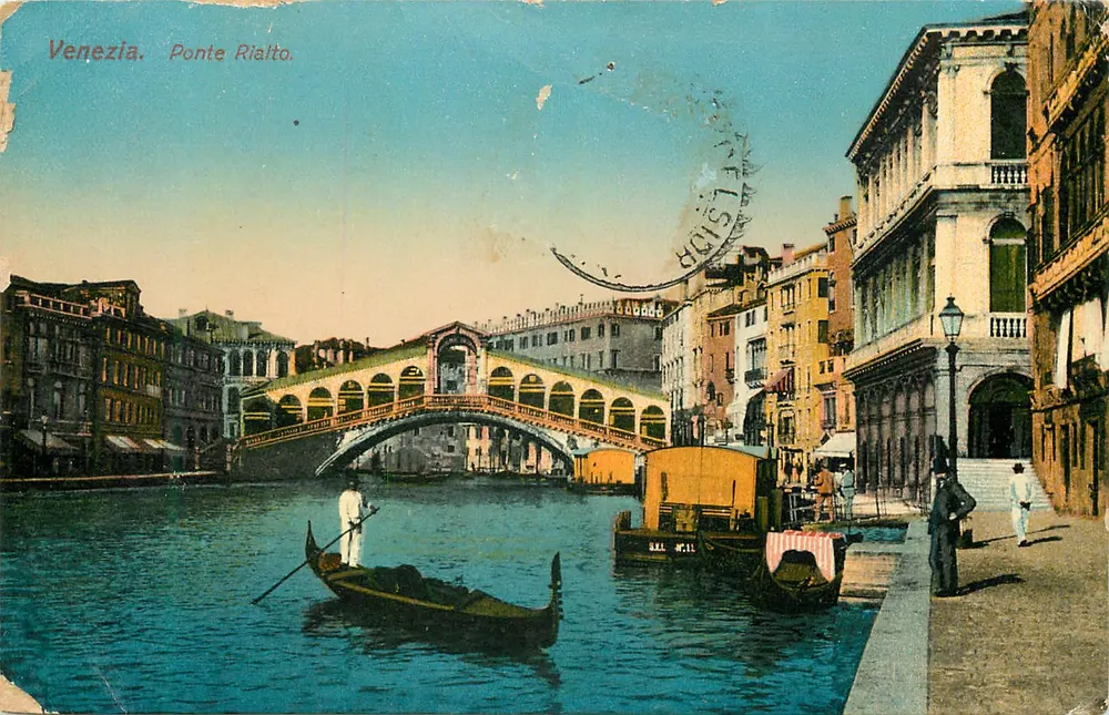 Veneza. Ponte Rialto. — Éd. Fratelli Garbisa - Lido - Frente