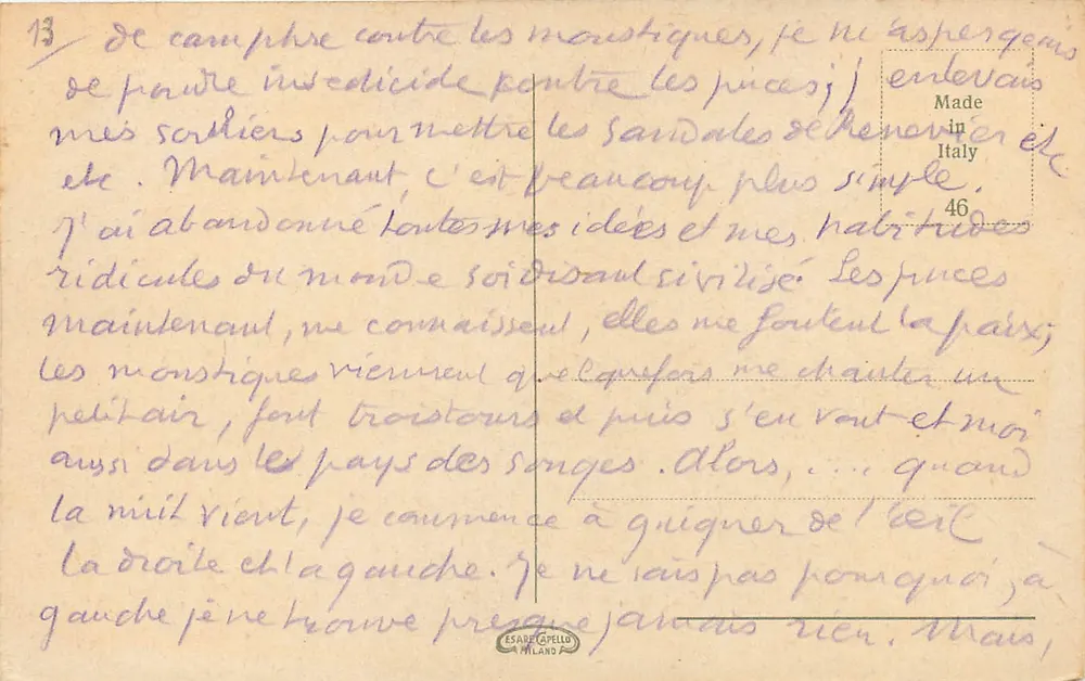 VENEZIA - Basilica di S. Marco — Editore Esare Capello, Milano, n°13 - Verso