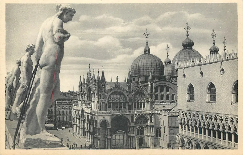 Veneza — Vista da basílica de São Marcos e do palácio dos Doges — editor Stab Grafica Carrer Capello-Villase - Frente