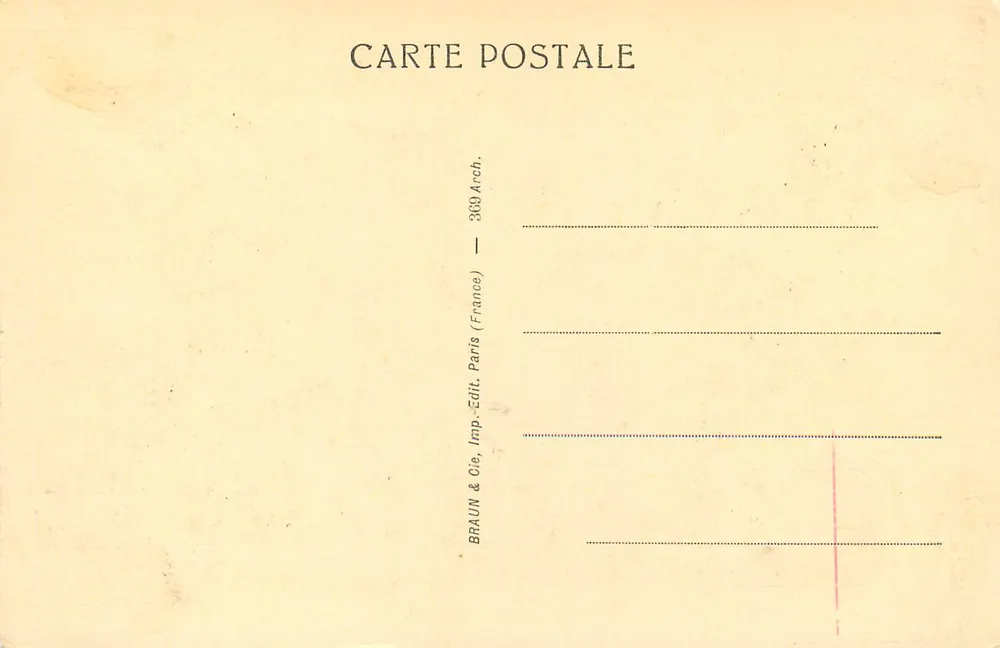 Veneza — A Casa d'Oro — Braun & Cie, Paris - Verso