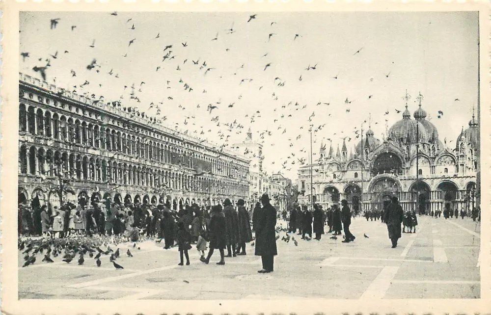 Piazza San Marco — Veneza — editor Cacanis, n° de série 1936 - Frente